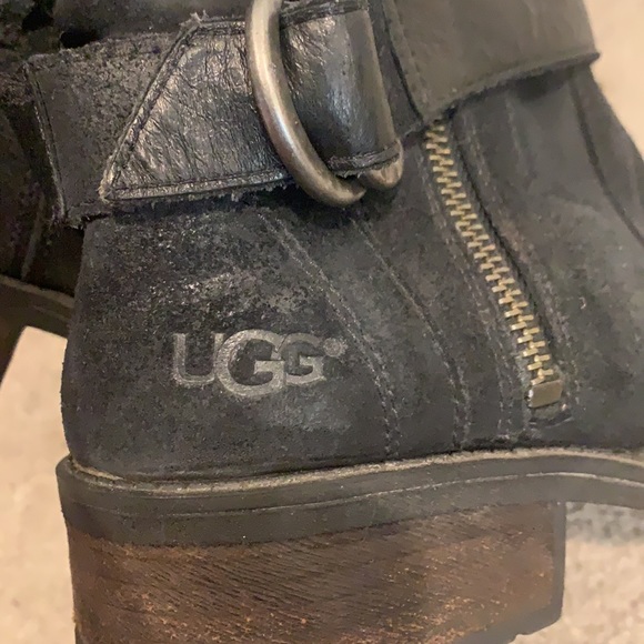 Women’s Black Suede Ugg Boots - Picture 6 of 7